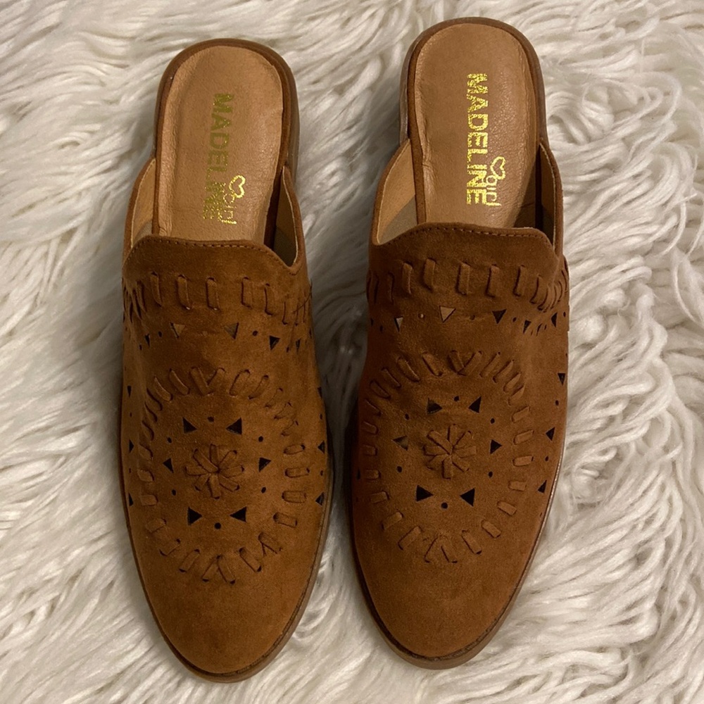 MADELINE SHOES SIZE 7.5 BNWOT color tan/brown see all photos